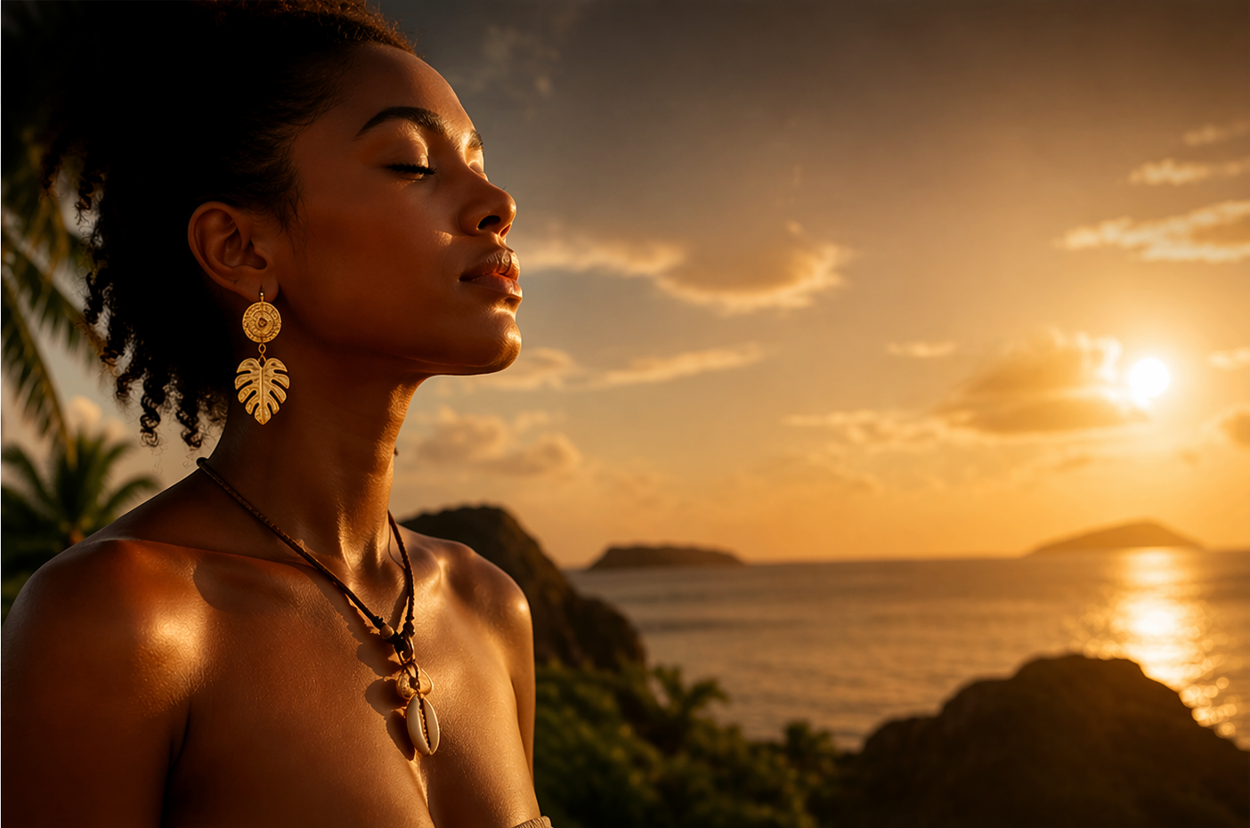 Karaibes Styles — Bijoux des Antilles au coucher du soleil